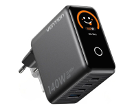 Vention GaN 140W 1x USB-A 3x USB-C + kabel USB-C do USB-C 1m - 1543455 - zdjęcie 2
